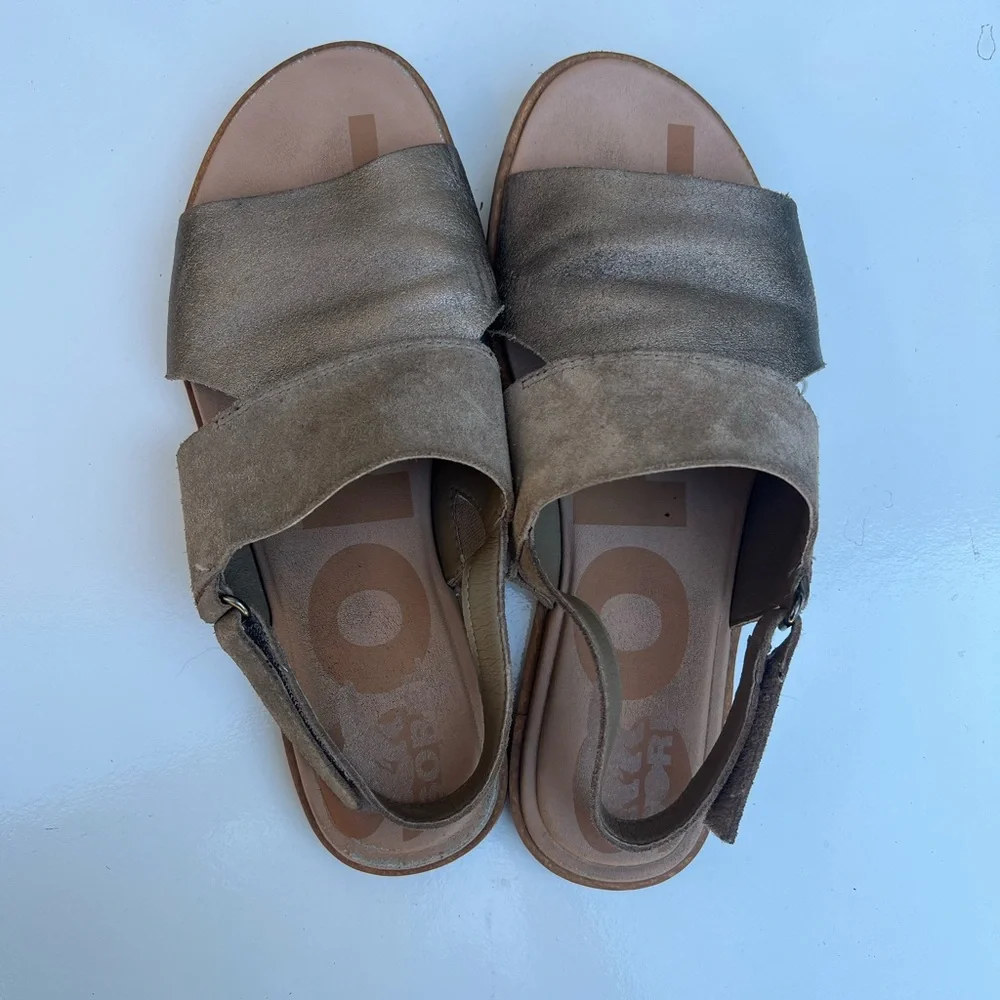 Sorel Women's Sandals in Silver and Tan